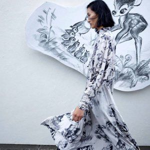 NWT ZARA x Disney Limited Edition Collection Bambi Dress - MEDIUM